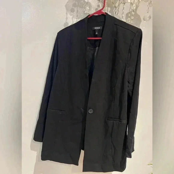 Torrid black blazer size 2 - Picture 2 of 5